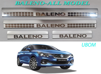 Ubom STAINLESS STEEL DOOR SILL PLATE FOR MARUTI BALENO Door Sill Plate