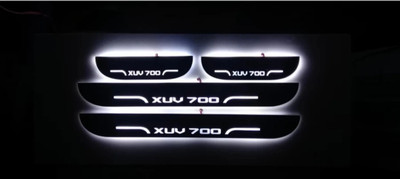 NATIONAL AUTO XUV-700 Sill Plate/Door Foot Step in WHITE LIGHT . (Set of 4 Pcs) Door Sill Plate