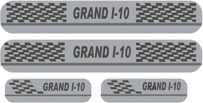 FAM2GUL Sill Plate/Door Foot Step in Stainless Steel. For GRAND-I10 (Set of 4 Pcs) Door Sill Plate