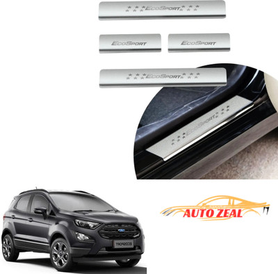AutoZeal Stainless Steel Door Sill Plates/Foot Steps Scuff Plates for Ecosport All Models Door Sill Plate