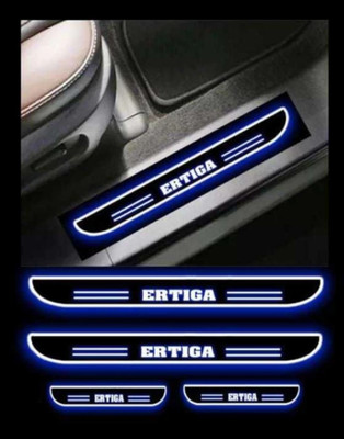 NATIONAL AUTO ERTIGA Sill Plate/Door Foot Step Silver in BLUE LIGHT . (Set of 4 Pcs) Door Sill Plate