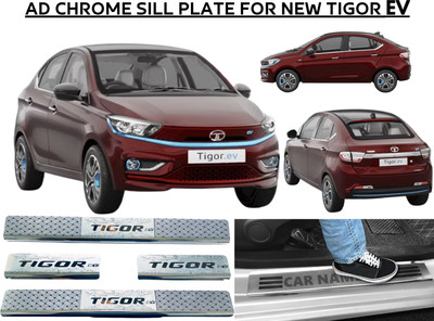Ad chrome Stainless Steel Protective Car Sill Plate For Tigor Ev 1set/4pcs Door Sill Plate