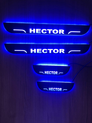 NATIONAL AUTO CSet of 4 Car Accessories door sill plates with blue light for HECTOR Door Sill Plate