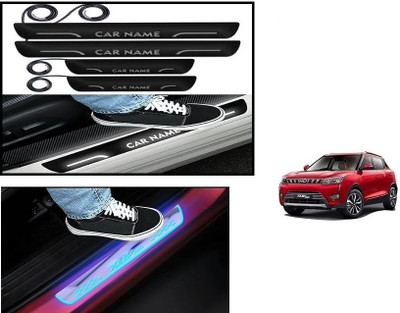 Uneestore Car Door Black Foot Step Led Sill Plate For MAHINDRA XUV 300 Door Sill Plate