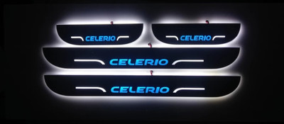 NATIONAL AUTO CELERIO Sill Plate/Door Foot Step in WHITE LIGHT . (Set of 4 Pcs) Door Sill Plate