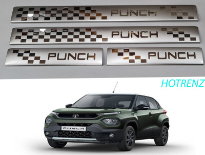 HOTRENZ STAINLESS STEEL DOOR SILL PLATE FOR TATA PUNCH Door Sill Plate