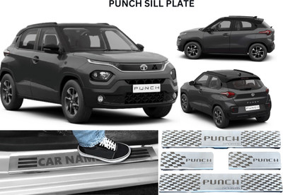 Ad chrome PUNCH CHROME SCUFF PLATE/SILL PLATE Door Sill Plate
