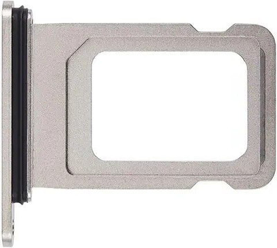 Hynaty Sim Card Tray(Compatible With IPHONE 15 PRO (SILVER))