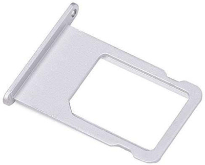 spareology Sim Card Tray(Compatible With Iphone 6 Plus Silver)