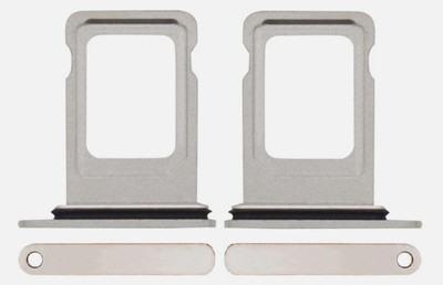 Sandreezz Sim Card Tray(Compatible With Apple Iphone 13 Pro - Silver)