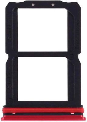 spareology Sim Card Tray(Compatible With 7 / 1+7 : Red)