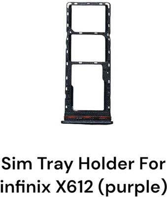 Shree RP Enterprises Sim Card Tray(Compatible With Infinix X612 Purple)