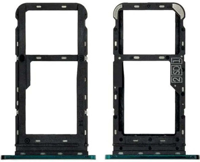 spareology Sim Card Tray(Compatible With Moto One Fusion Plus : Green)