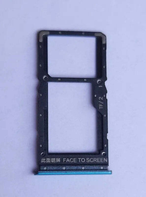 spareology Sim Card Tray(Compatible With Mi Note 11T : Blue)