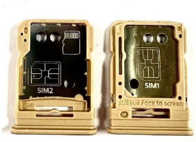 Shockware Sim Card Tray(Compatible With Realme 12 Plus 5G Gold)