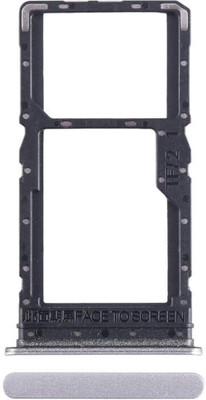Hynaty Sim Card Tray(Compatible With XIAOMI REDMI 12 4G (SILVER))