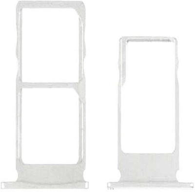 spareology Sim Card Tray(Compatible With Nokia 5.1 Silver)