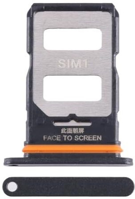 AceKing Sim Card Tray(Compatible With Redmi Note 13 Pro Plus SIM Card Slot Holder Replacement Sim Tray : BLACK)