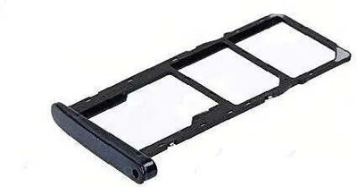 spareology Sim Card Tray(Compatible With Moto G6 : Black)