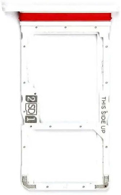 spareology Sim Card Tray(Compatible With Moto One Fusion Plus : White)