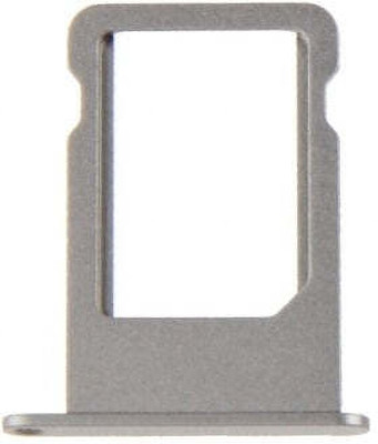 spareology Sim Card Tray(Compatible With Iphone 5S Grey)