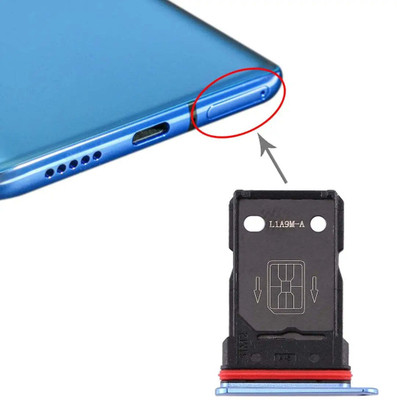 spareology Sim Card Tray(Compatible With 8T / 1+8T : Aquamarine Green)