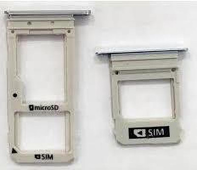 SPAREWARE Sim Card Tray(Compatible With Samsung Galaxy A8 2018 (DUAL SIM) : White)