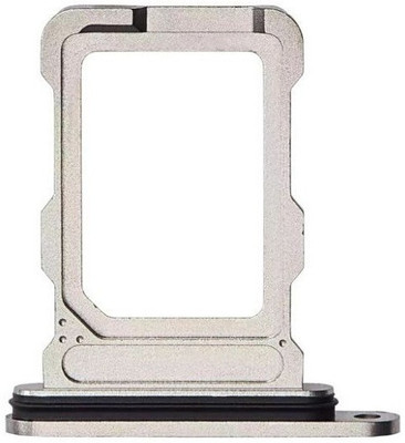 Sparevilla Sim Card Tray(Compatible With iPhone 16 Pro -Silver)