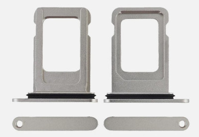 Sandreezz Sim Card Tray(Compatible With Apple Iphone 12 Pro - Silver)