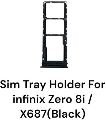 shree rp enterprses Sim Card Tray(Compatible With Infinix Zero 8i/X687 Black)