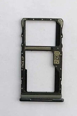 spareology Sim Card Tray(Compatible With Moto G71 5G : Black)
