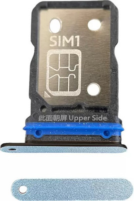 Hynaty Sim Card Tray(Compatible With VIVO V23 5G (BLUE))