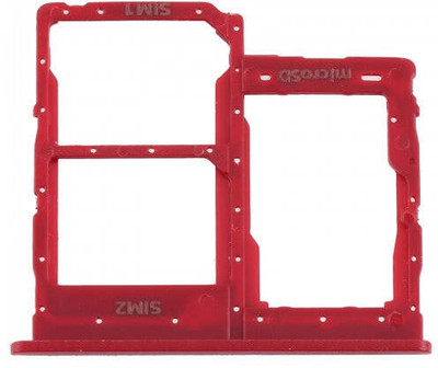 spareology Sim Card Tray(Compatible With Samsung Galaxy A01 Red)