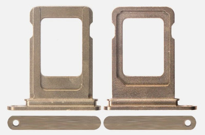 Sandreezz Sim Card Tray(Compatible With Apple Iphone 14 Pro Max - Gold)