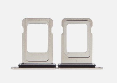 Sandreezz Sim Card Tray(Compatible With Apple Iphone 15 Pro - White Titanium)