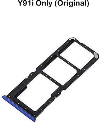 Emrse Sim Card Tray(Compatible With Vivo y91i blue (Original))