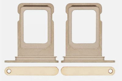 Sandreezz Sim Card Tray(Compatible With Apple Iphone 13 Pro Max - Gold)