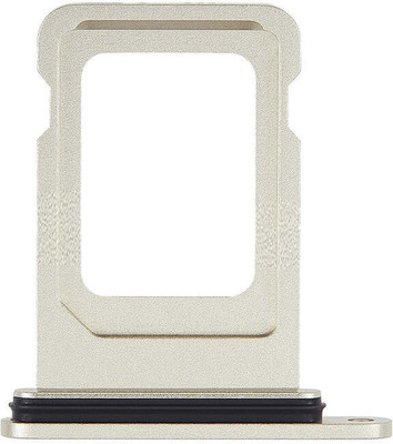 spareology Sim Card Tray(Compatible With iPhone 15 Silver)