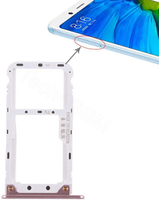Tech4GSM Sim Card Tray(Compatible With Redmi Note 5 Rose Gold)