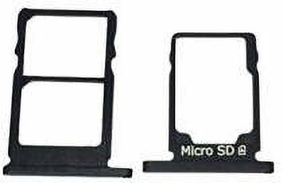 spareology Sim Card Tray(Compatible With Nokia 5.1 Black)