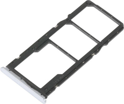 spareology Sim Card Tray(Compatible With Xiaomi Redmi 10A Silver)