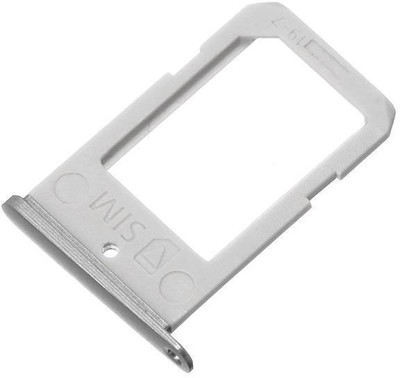 SPAREWARE Sim Card Tray(Compatible With Samsung Galaxy S6 Edge : Silver)