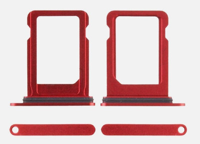 Sandreezz Sim Card Tray(Compatible With Apple iPhone 12 Mini - Red)