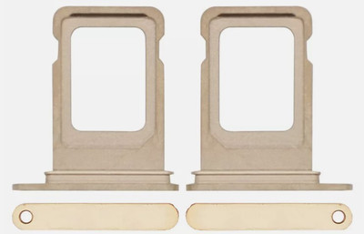 Sandreezz Sim Card Tray(Compatible With Apple Iphone 13 Pro - Gold)