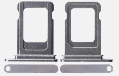 Sandreezz Sim Card Tray(Compatible With Apple Iphone 14 Pro - Silver)