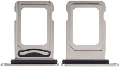 SPAREWARE Sim Card Tray(Compatible With iPhone 15 Pro -White Titanium)