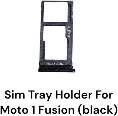 Shree RP Enterprises Sim Card Tray(Compatible With Sim Tray Holder For Moto 1 Fusion (Black))