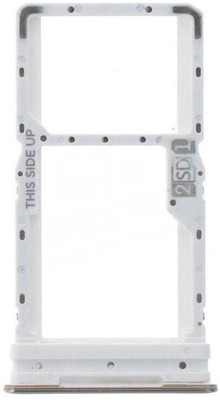 spareology Sim Card Tray(Compatible With Moto G82 (White))
