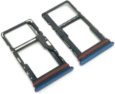 spareology Sim Card Tray(Compatible With Moto G51 5G : Blue)
