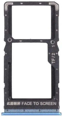 spareology Sim Card Tray(Compatible With Mi Note 11 : Blue)